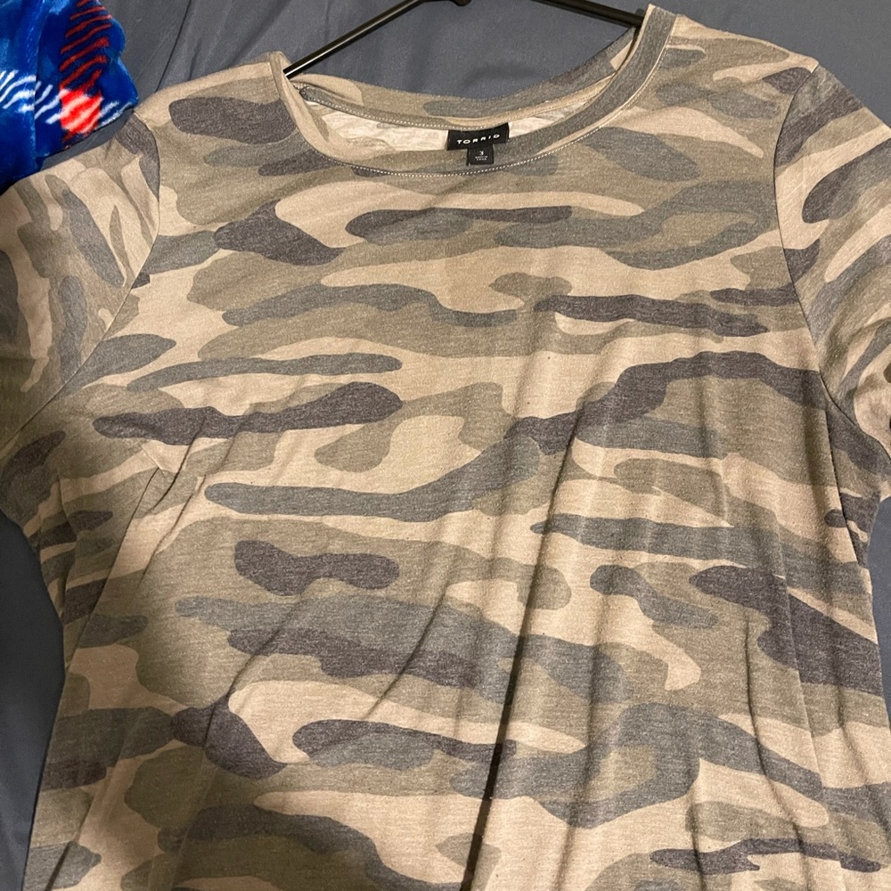 Torrid camo shirt